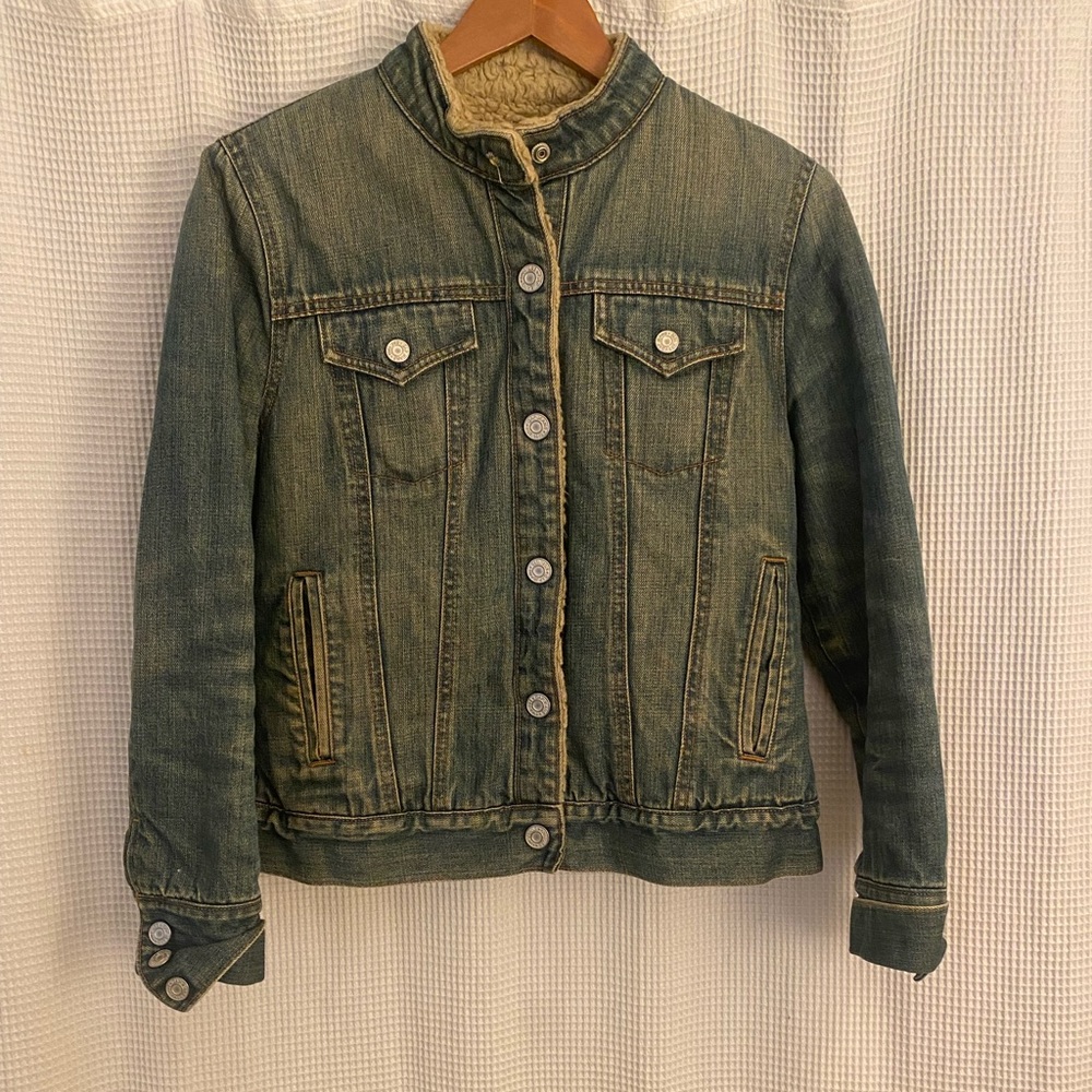 Gap Vintage Fleece-Lined Denim Jean Jacket